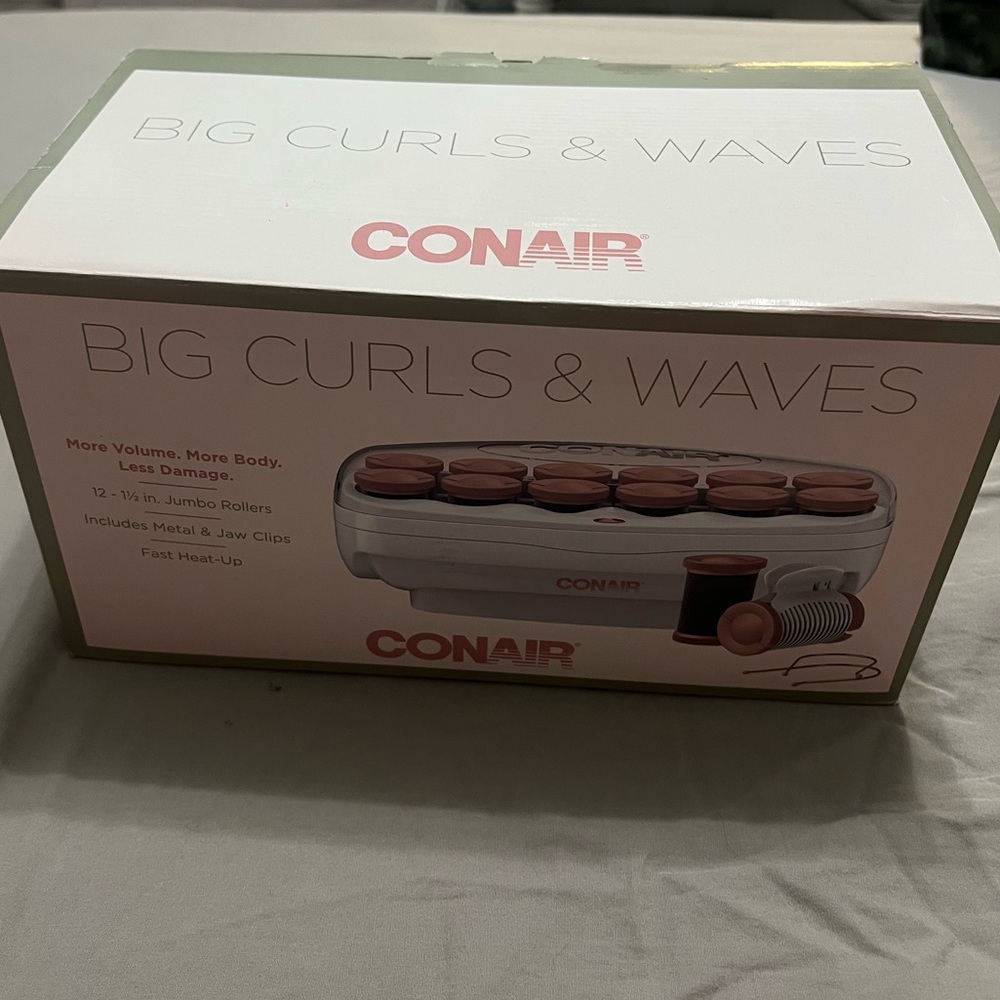 Conair Big Curls & Waves Hair Hot Roller Set